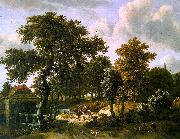 HOBBEMA, Meyndert The Travelers f oil painting artist